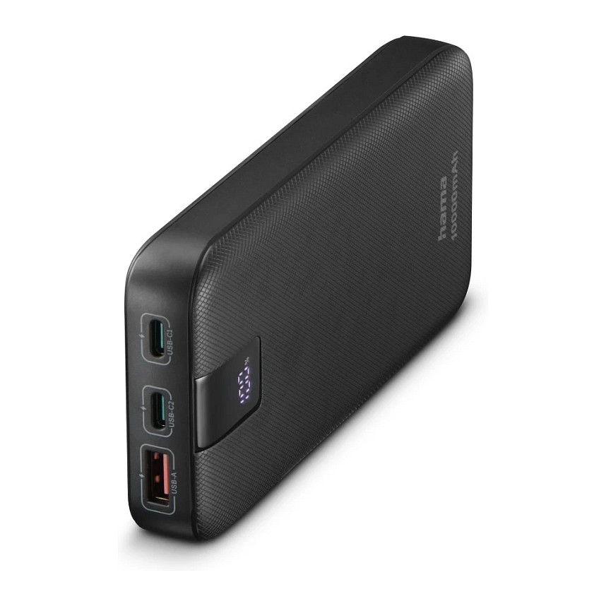 HAMA Power Pack PD 10, 10000mAh, 3 Ausgnge Anthrazit-0