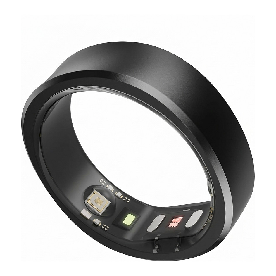 RingConn Smart Ring Gen2 fÃ¼r Frauen und MÃ¤nner - Schlaf- und Fitness Tracking Wearable - Herzfrequenz - Matt-Schwarz GrÃ¶ÃŸe 10-0