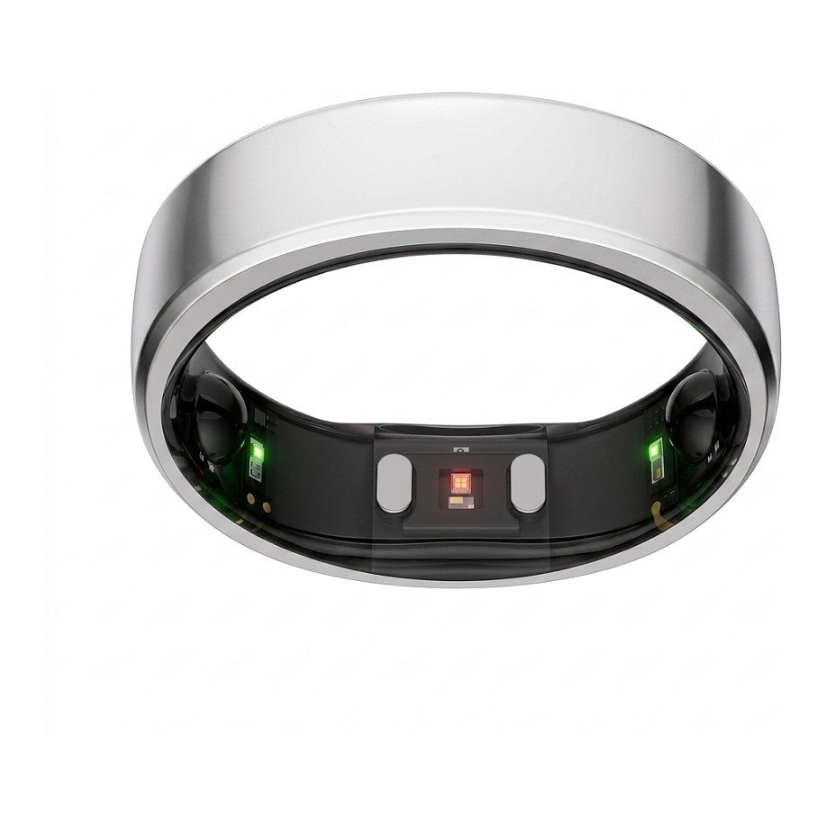 RingConn Smart Ring Gen2 fÃ¼r Frauen und MÃ¤nner - Schlaf- und Fitness Tracking Wearable - Herzfrequenz - Zukunftssilber GrÃ¶ÃŸe 8