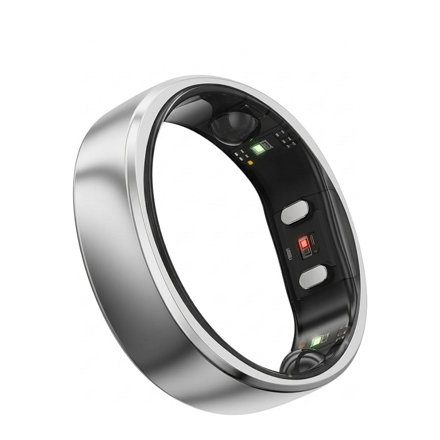RingConn Smart Ring Gen2 Air fÃ¼r Frauen und MÃ¤nner - Schlaf- und Fitness Tracking Wearable - Herzfrequenz - Galaxie-Silber GrÃ¶ÃŸe 12-0
