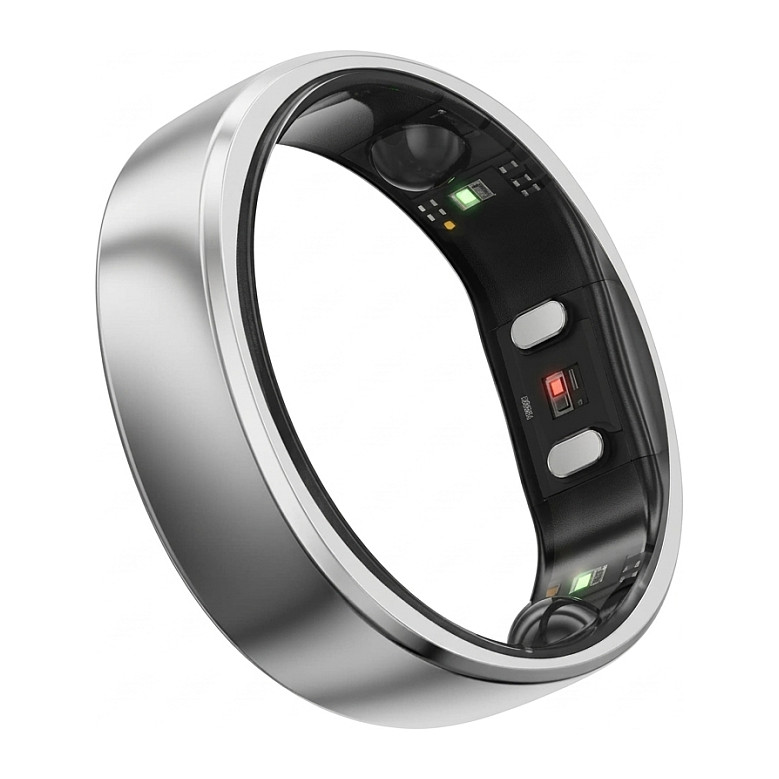 RingConn Smart Ring Gen2 Air fÃ¼r Frauen und MÃ¤nner - Schlaf- und Fitness Tracking Wearable - Herzfrequenz - Galaxie-Silber GrÃ¶ÃŸe 8-0