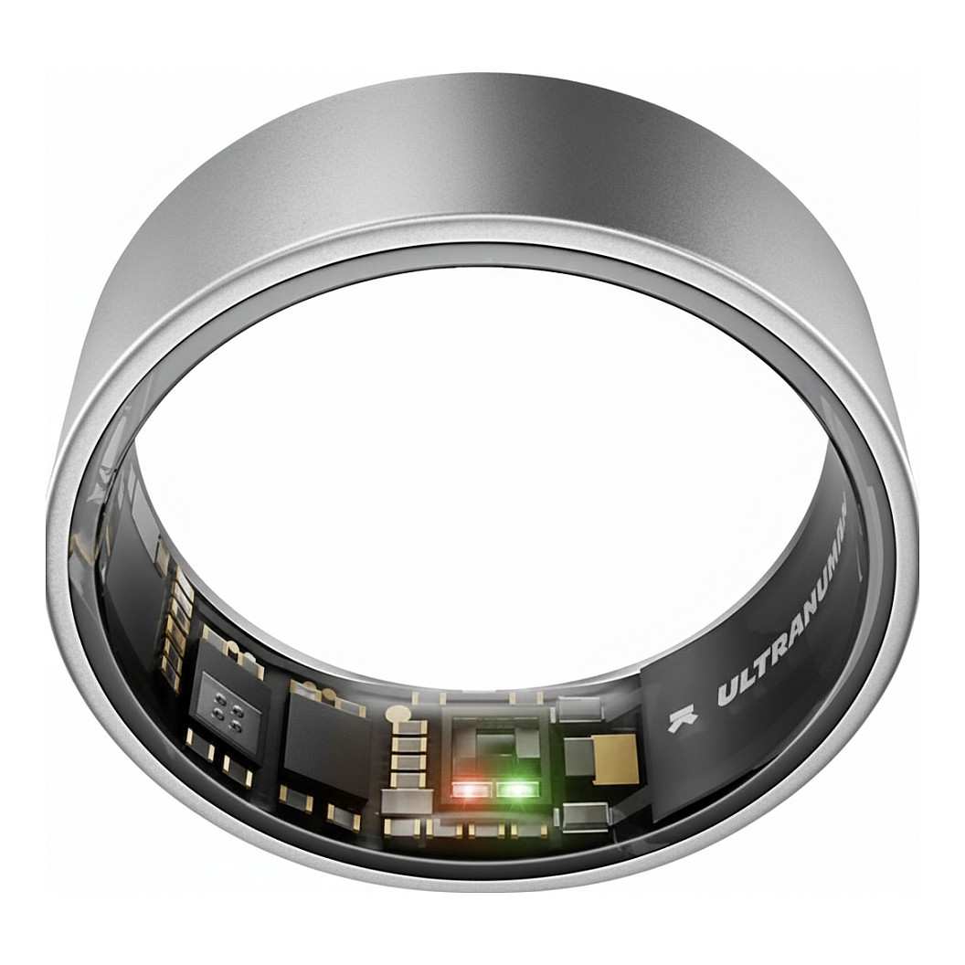 ULTRAHUMAN Ring Air - Smart Ring fÃ¼r Frauen und MÃ¤nner - Schlaf -und Fitness Tracking Wearable - Herzfrequenz - Smartring Raw Titanium GrÃ¶ÃŸe 10