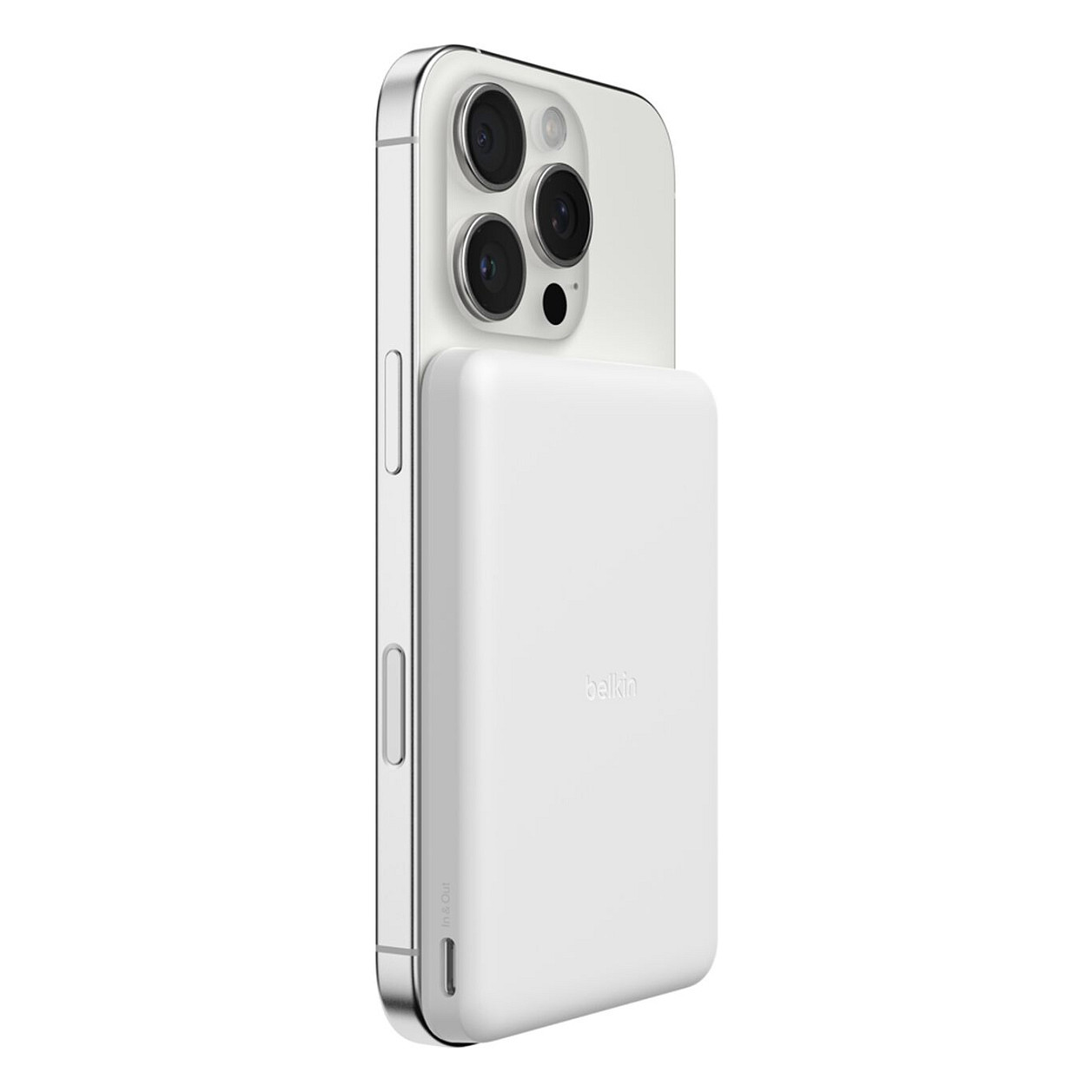 Belkin BoostCharge Slim 5000mAh mag.Powerb. 7,5W wei BPD010hqWH-1