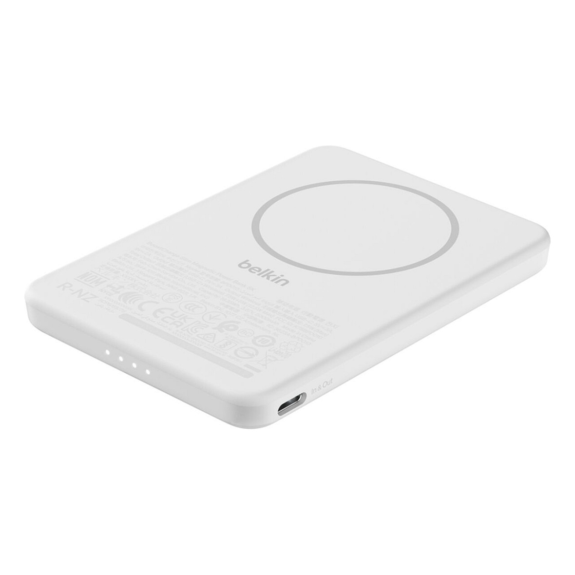 Belkin BoostCharge Slim 5000mAh mag.Powerb. 7,5W wei BPD010hqWH-2