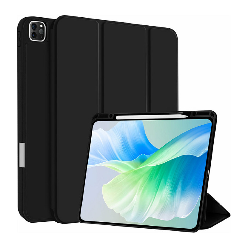 Zaštitna preklopna torbica 4SMARTS FolioCase Basic za Apple iPad Pro 11" (M4, 2024), crna boja-1