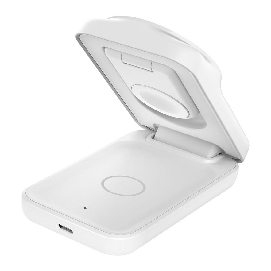 Bežični punjač BELKIN BoostCharge Pro 3-u-1 Qi2 sklopivi bijela boja (WIZ036kqWH)-2