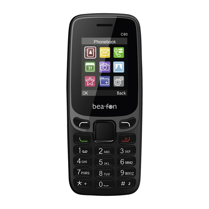 Mobitel BEAFON C80 (1.77", 2G, 800 mAh, crna boja)-0