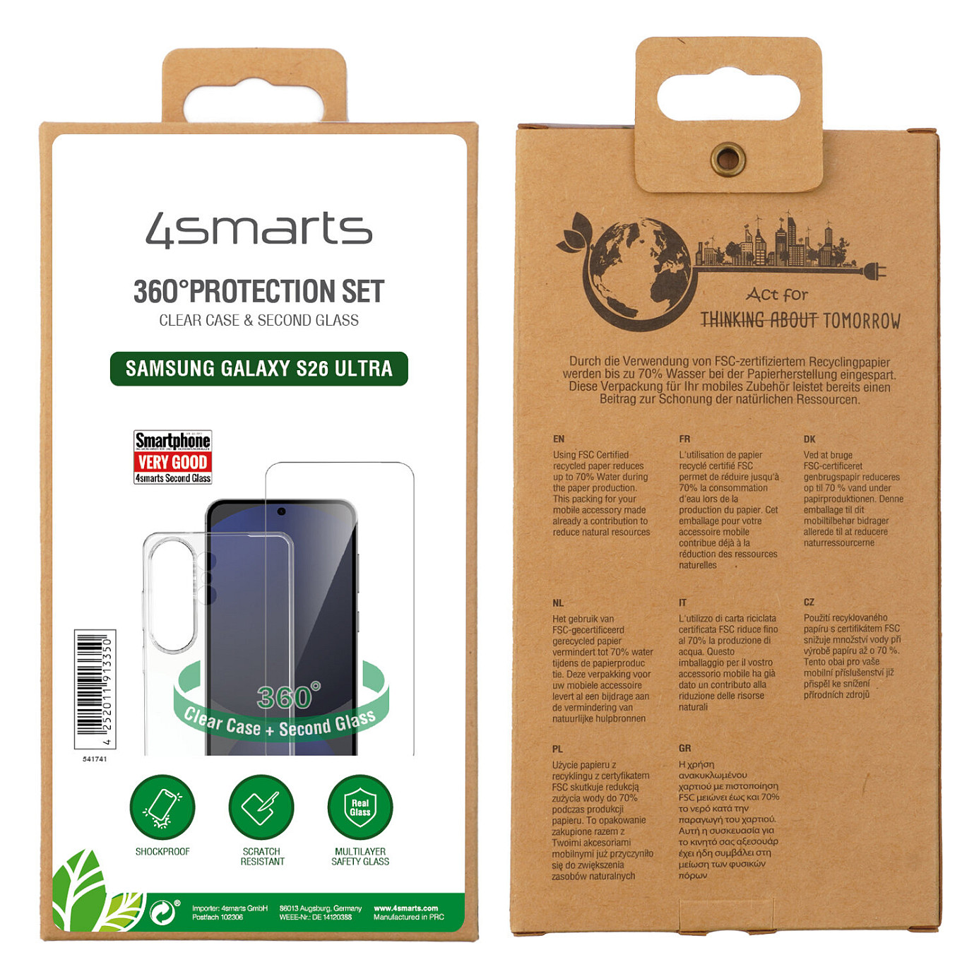 Zaštitni set 4SMARTS 360 za Samsung Galaxy S26 Ultra (prozirni)-5