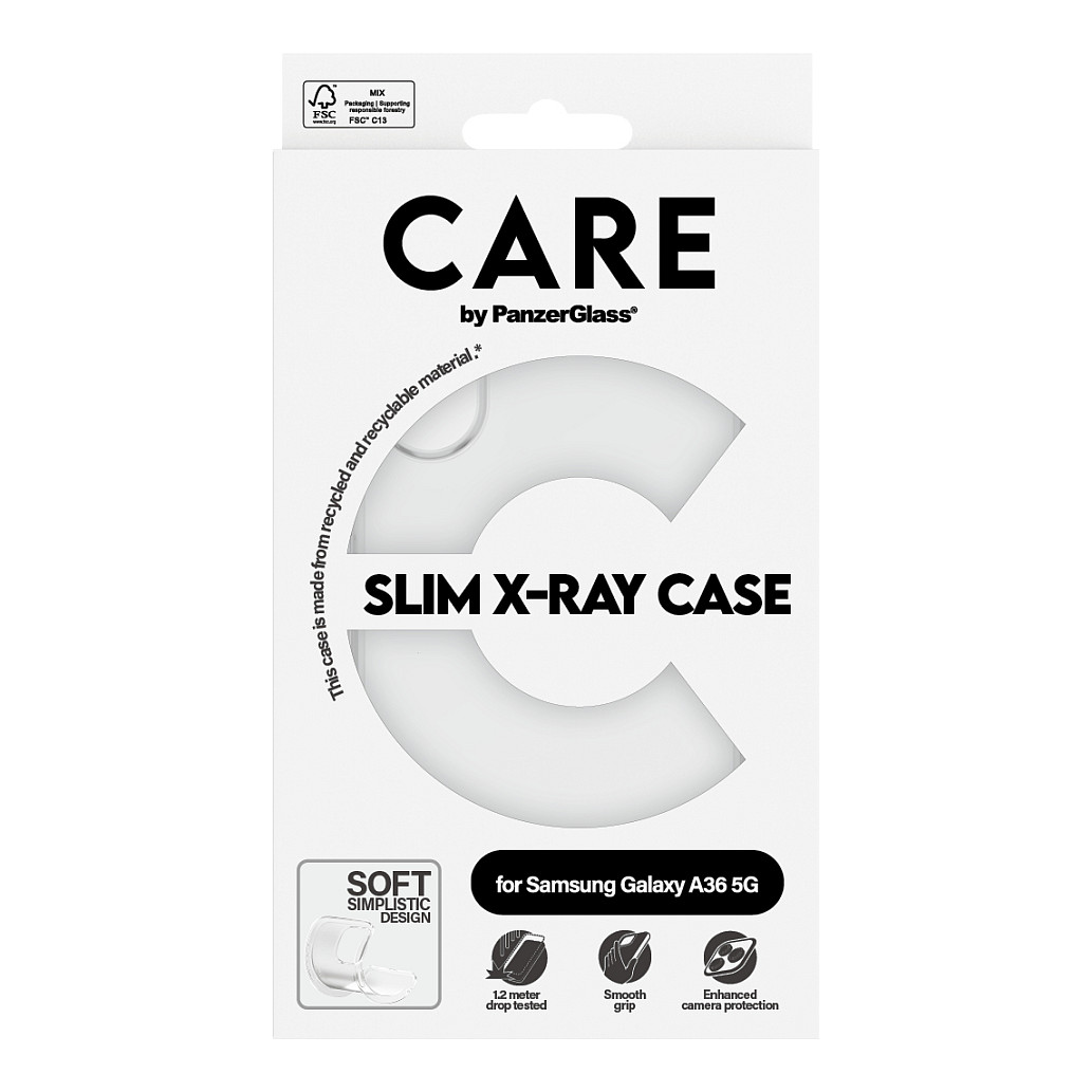 Zaštitna maska PANZERGLASS CARE Fashionable Case X-Ray za Samsung Galaxy A35 5G, prozirna-2