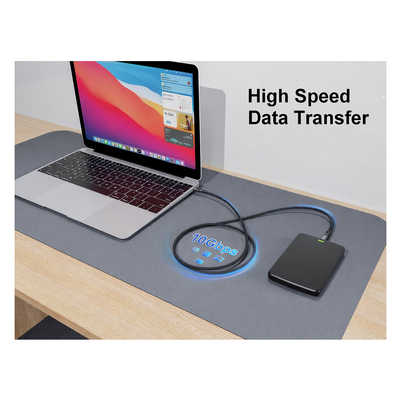 Kabel EQUIP USB-C 3.2 Gen 2x2 AOC 8K 20Gbps PD 60W, 5m-5