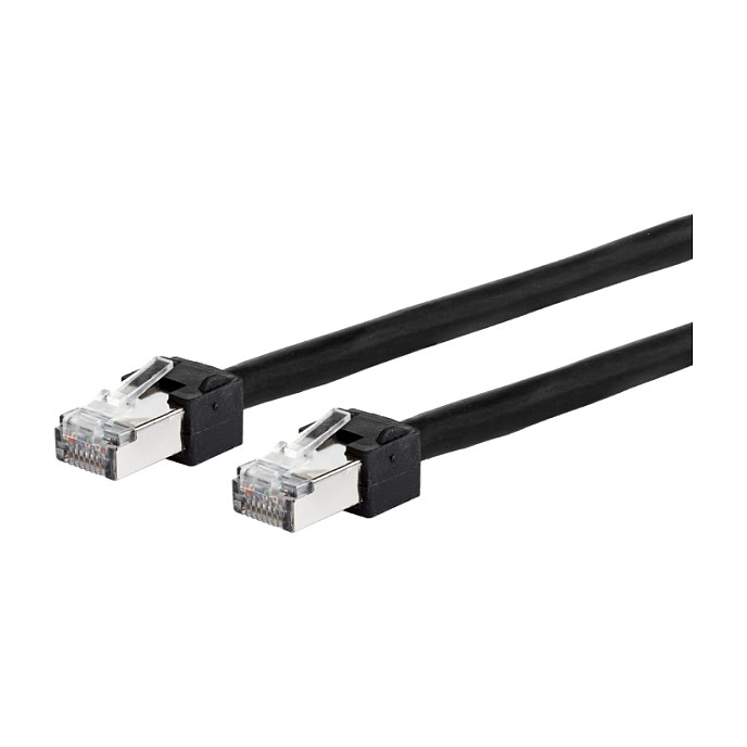 Mrežni patch kabel METZ CONNECT Cat.6A S/FTP 5m crna boja (za vanjsku upotrebu)-0