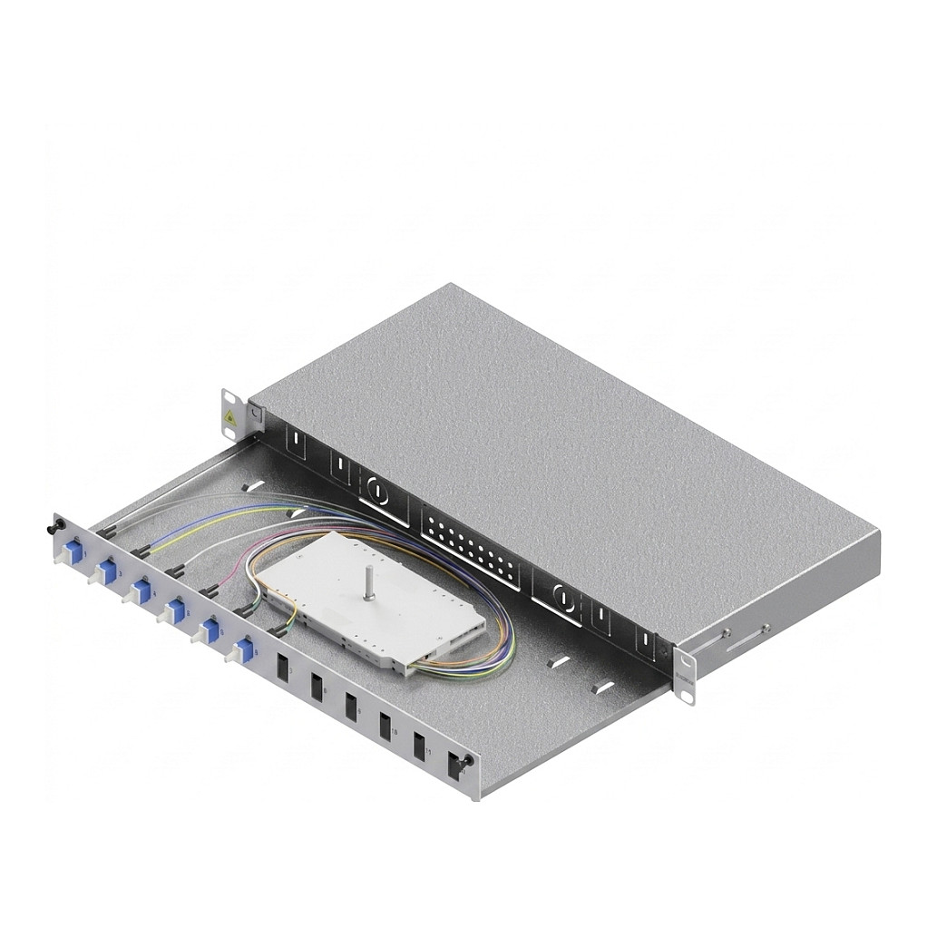 EASYLAN optički patch panel 19" 1U (6x LC-Duplex, 12 portova, OS2)-0