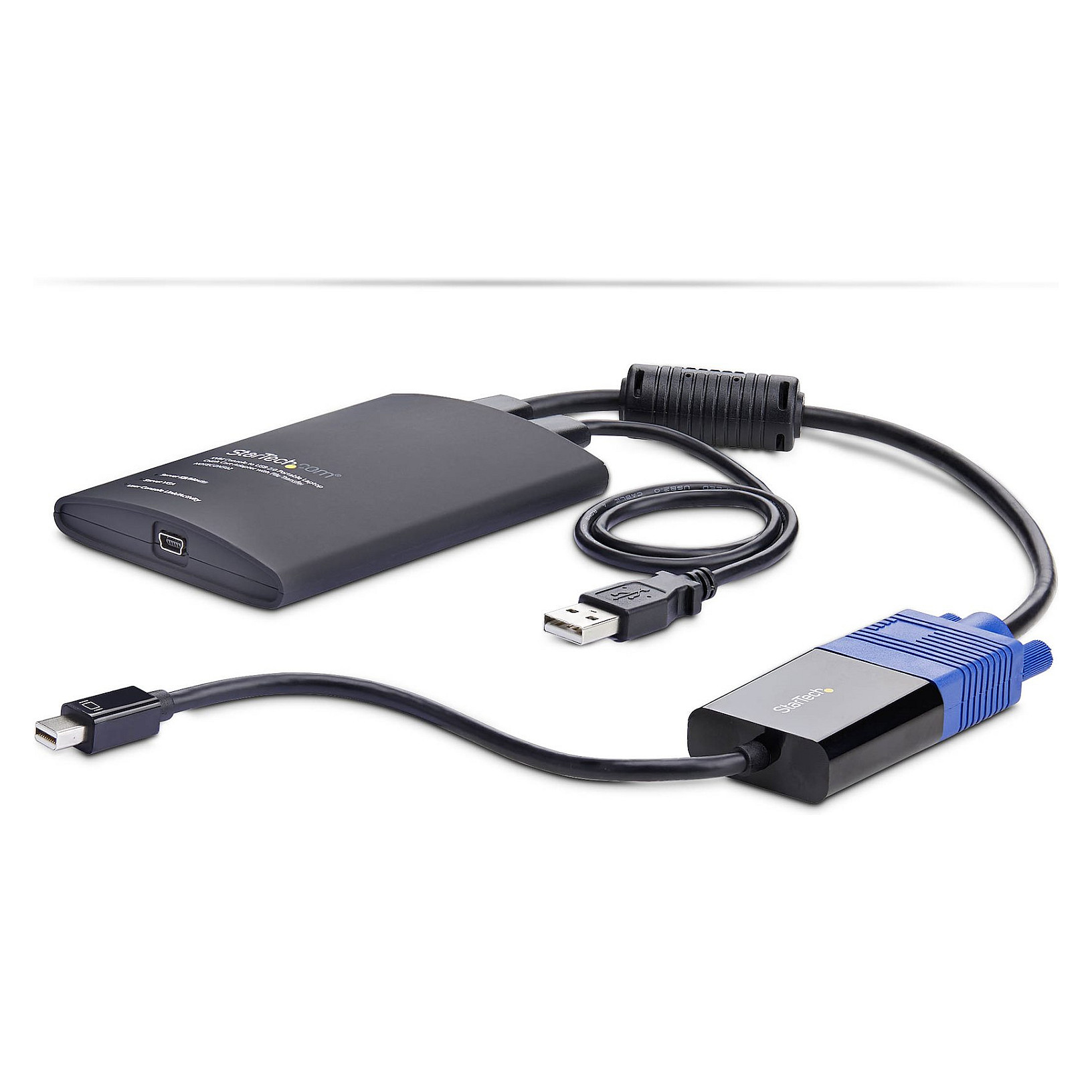 StarTech Mobiler Laptop Crash-Cart-Adapter USB-VGA-Mini DisplayPort KVM-Konsole Dateiubertragung-Videoaufzeichnung TAA-2
