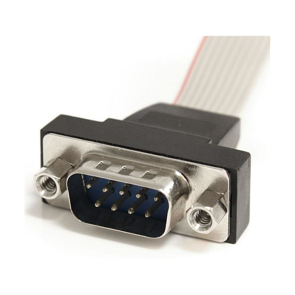 StarTech 16in 9 Pin Serial Male to 10 Pin Motherboard Header Panel Mount Cable-1