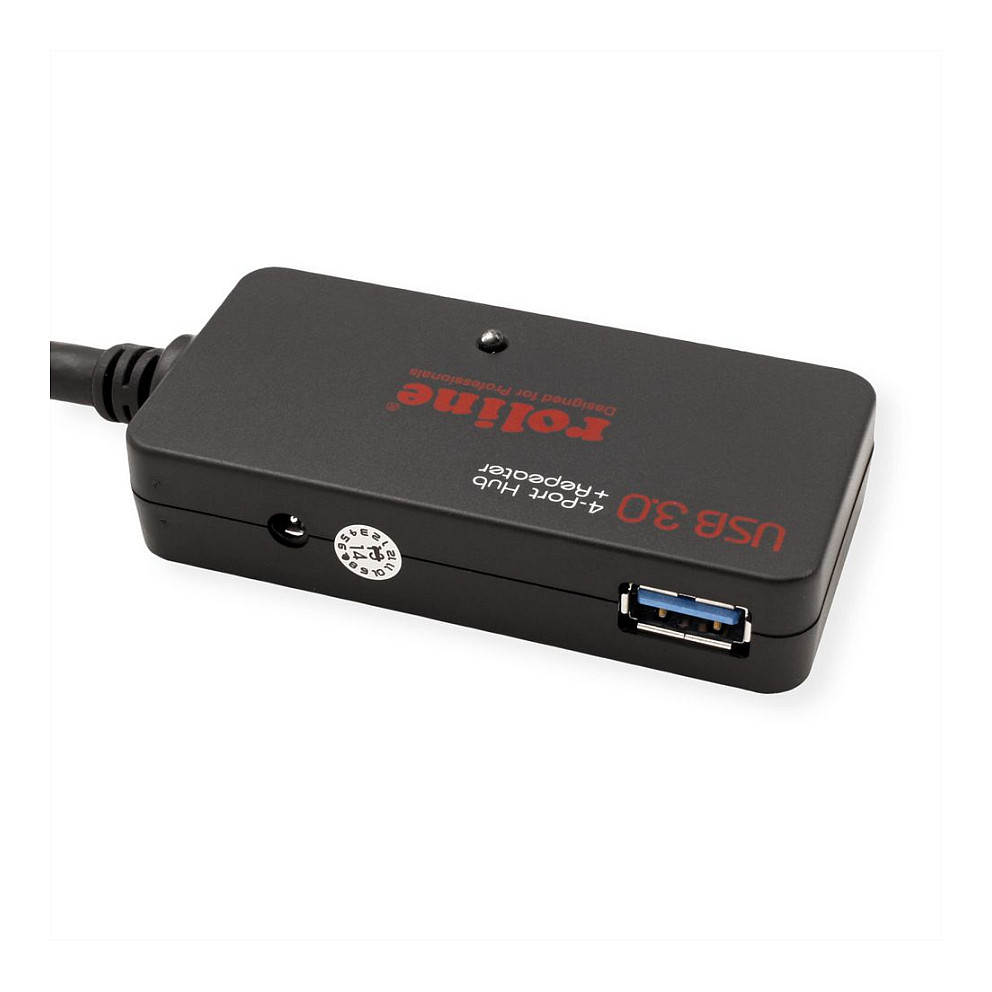 ROLINE aktivni USB 3.2 Gen 1 Hub, 4-portni, 10m-2