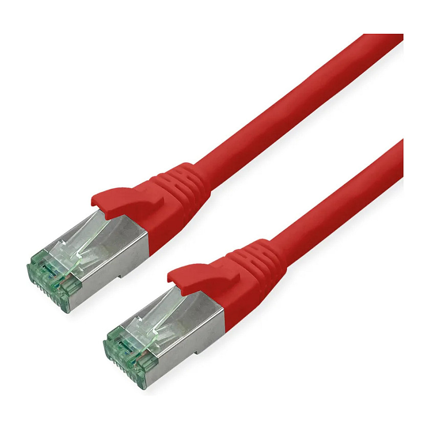 ROLINE RM Patchkabel Cat.6A S/FTP (PiMF), rot, 3 m-1