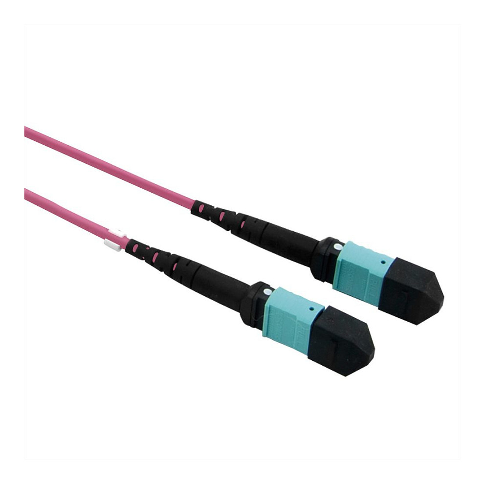 Optički kabel VALUE MPO OM4 50/125µm, MPO/MPO Tip A, 3m, ljubičasta boja-0