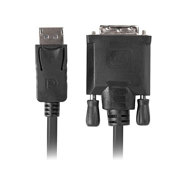Kabel LANBERG DisplayPort na DVI-D 1.8m crna boja