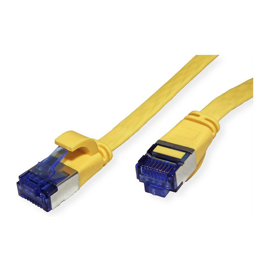 VALUE Patchkabel Cat.6A (Class EA) FTP, extra-flach, gelb, 3 m-1
