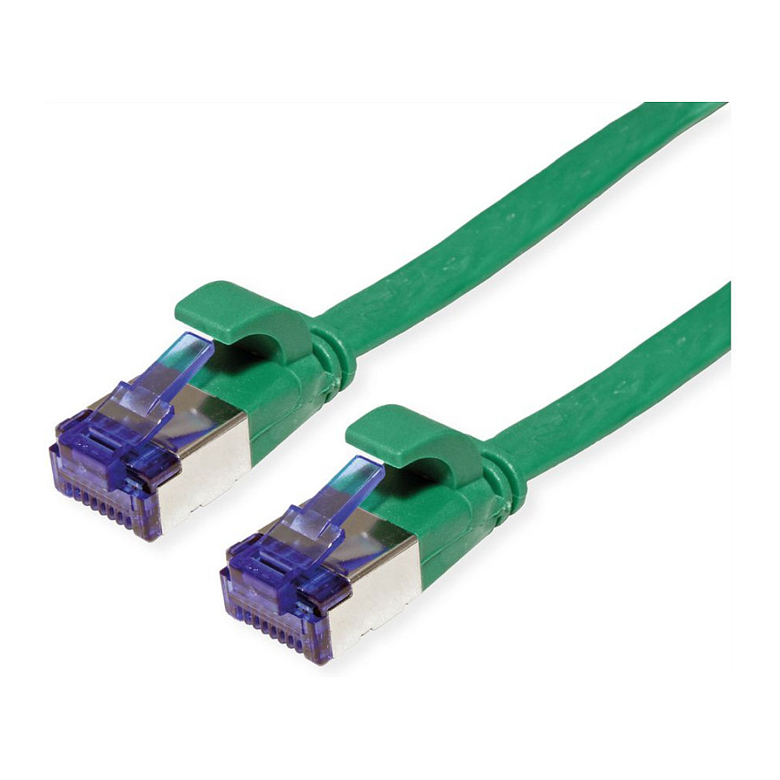 VALUE Patchkabel Cat.6A (Class EA) FTP, extra-flach, grn, 1 m-0