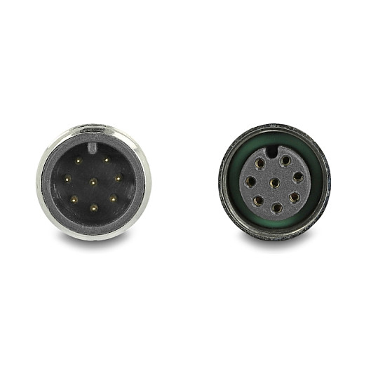 Delock M12 Kabel A-kodiert 8 Pin Stecker zu Buchse PVC 2 m-2