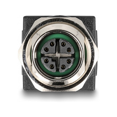 Delock M12 Adapter X-kodiert 8 Pin Buchse zu RJ45 Buchse gerade-1