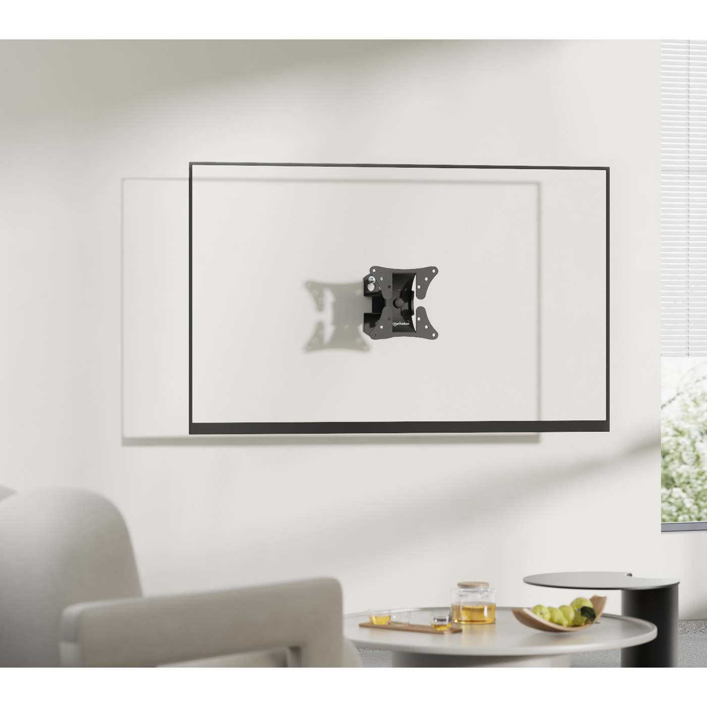 Nosač za TV MANHATTAN 462662 (zakretni i nagibni, 13"-32", 30 kg, VESA 100x100)-4