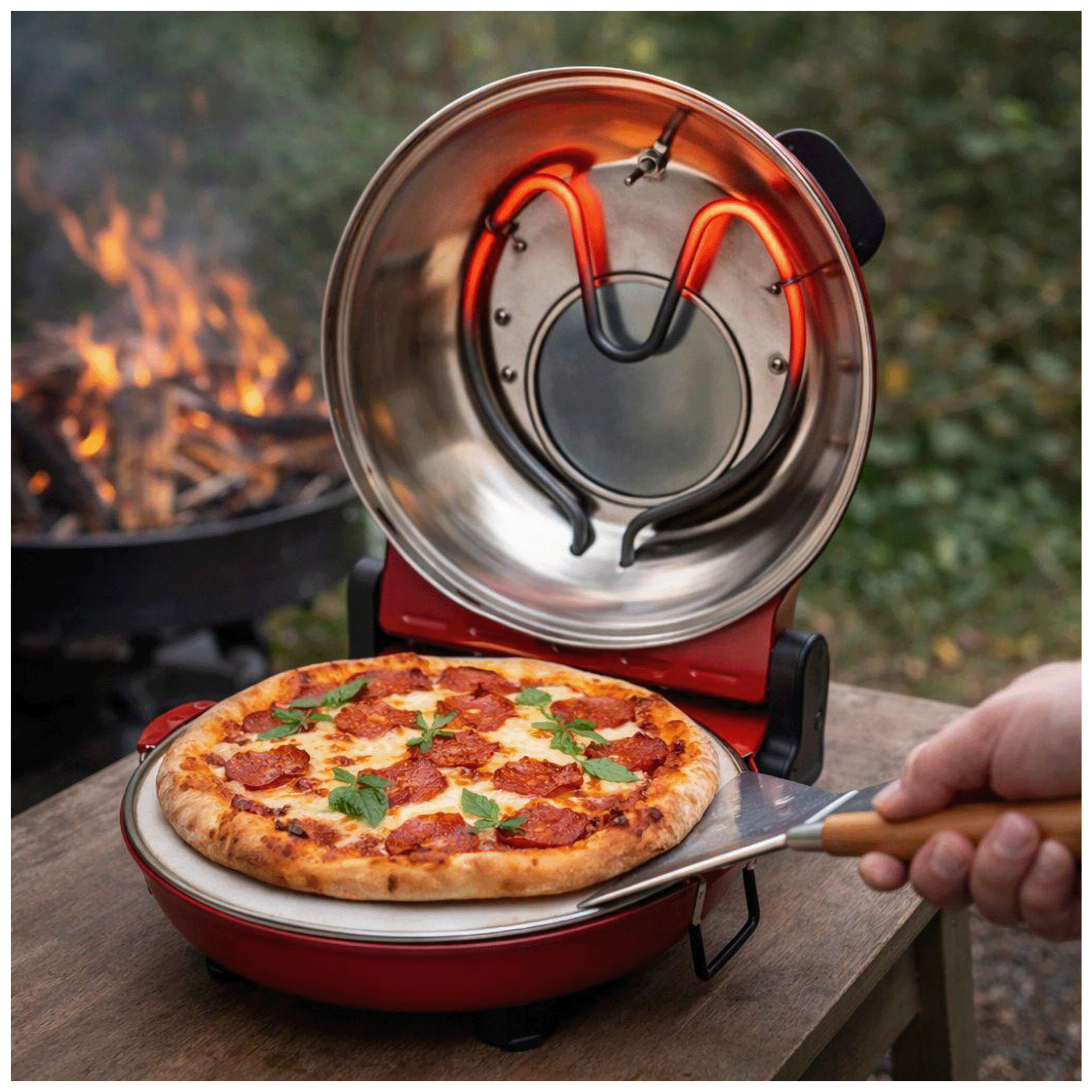 Električni pekač za pizzu HOME HGPZ30 (1200W, 430°C)-5