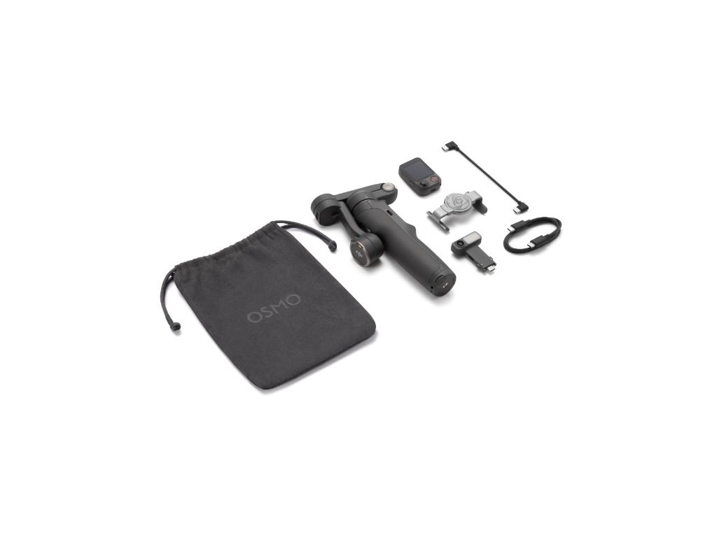 Gimbal stabilizator DJI Osmo Mobile 8P Advanced Tracking Combo (ActiveTrack 8.0, 3-osna stabilizacija, ugrađena teleskopska šipka, crna boja)-9