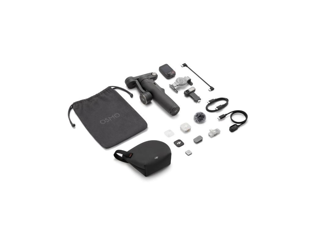 Gimbal stabilizator DJI Osmo Mobile 8P Creator Combo (ActiveTrack 8.0, 3-osna stabilizacija, ugrađena teleskopska šipka, DJI Mic Mini 2, crna boja)-12