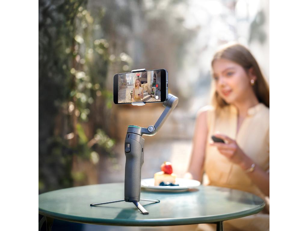 Gimbal stabilizator DJI Osmo Mobile 8P Standard Combo (ActiveTrack 8.0, 3-osna stabilizacija, ugrađena teleskopska šipka, siva boja)-13
