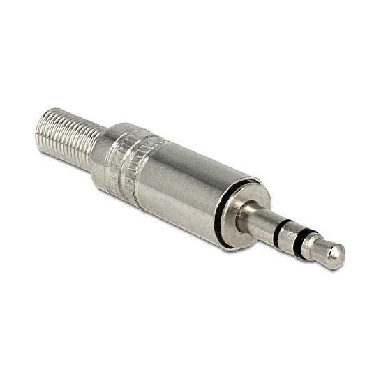 Stereo Klinkenstecker 3,5 mm 3 Pin mit Knickschutz LÃ¶tversion