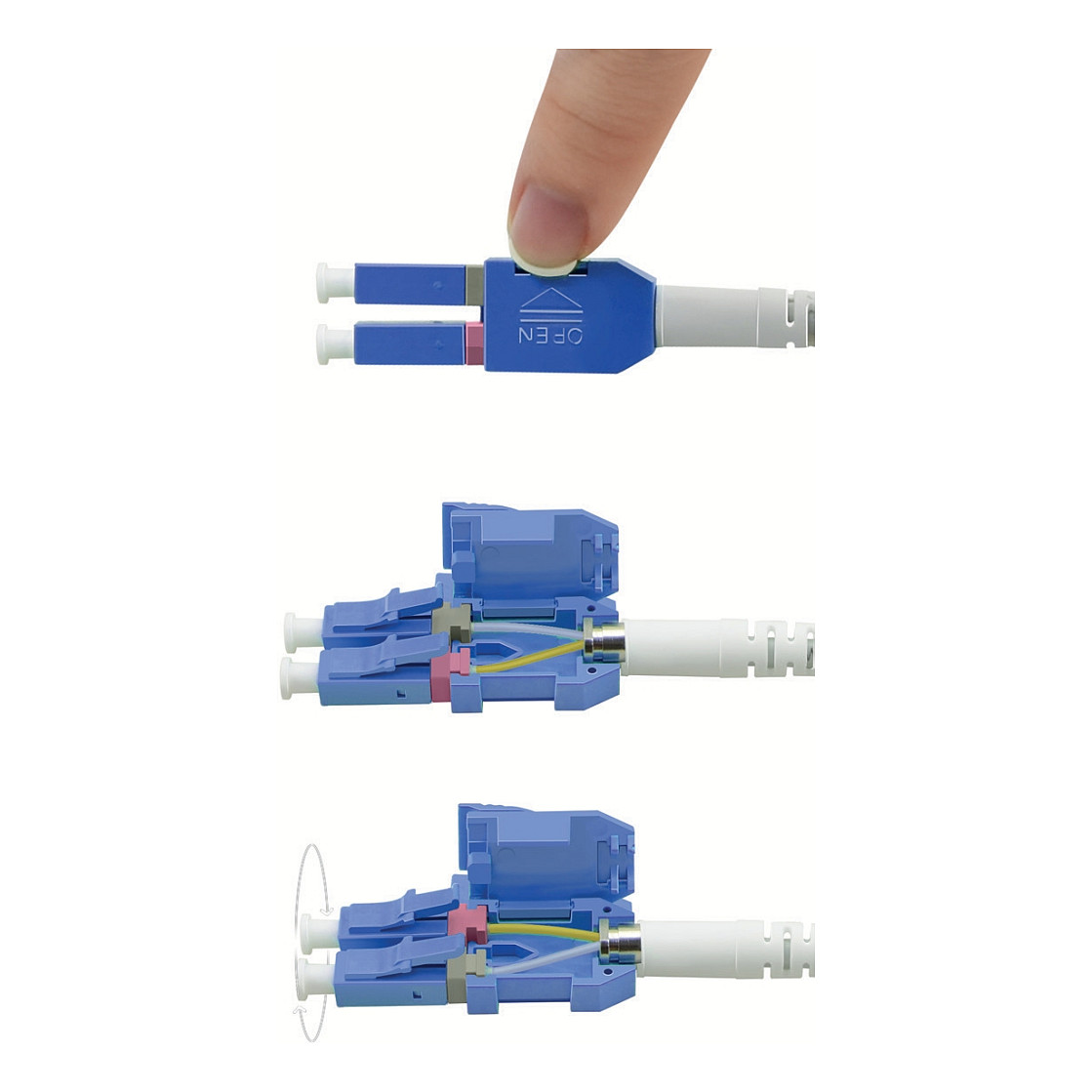 Optički kabel ROLINE OS2 Single-Mode Duplex, LC/LC Uniboot, 5m-1