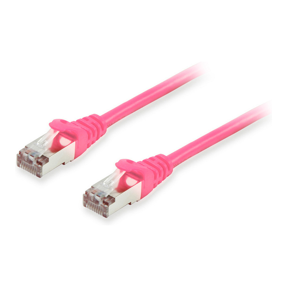 Equip Patchkabel Cat6A S/FTP 2xRJ45 3.00m pink LSZH Polybeutel
