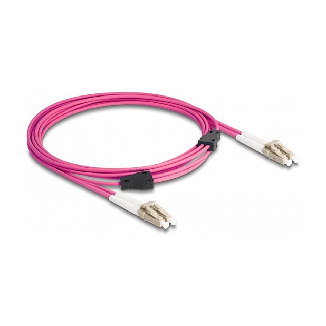 Optički kabel DELOCK LC Duplex na LC Duplex (OM4, metalno ojačanje, 3 m)