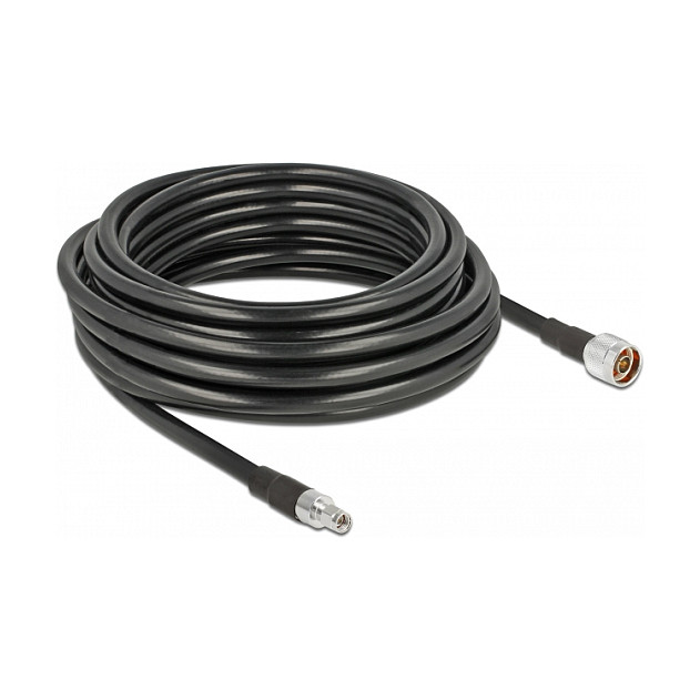 DELOCK Antennenkabel N Stecker > RP-SMA Stecker CFD400 LLC400 10m low loss-1