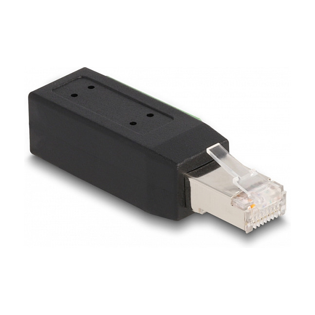 Delock RJ45 Stecker Cat.5e zu Terminalblock Adapter 90Â° gewinkelt-1