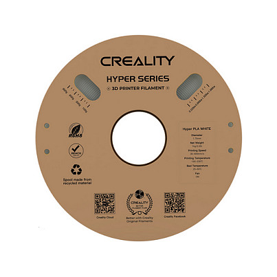 Creality Hyper PLA Filament White, 3D-Filament (wei, 1 kg, 1,75 mm, auf Rolle)-2