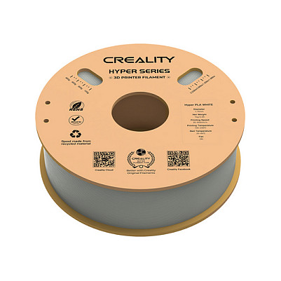 Creality Hyper PLA Filament White, 3D-Filament (wei, 1 kg, 1,75 mm, auf Rolle)-3