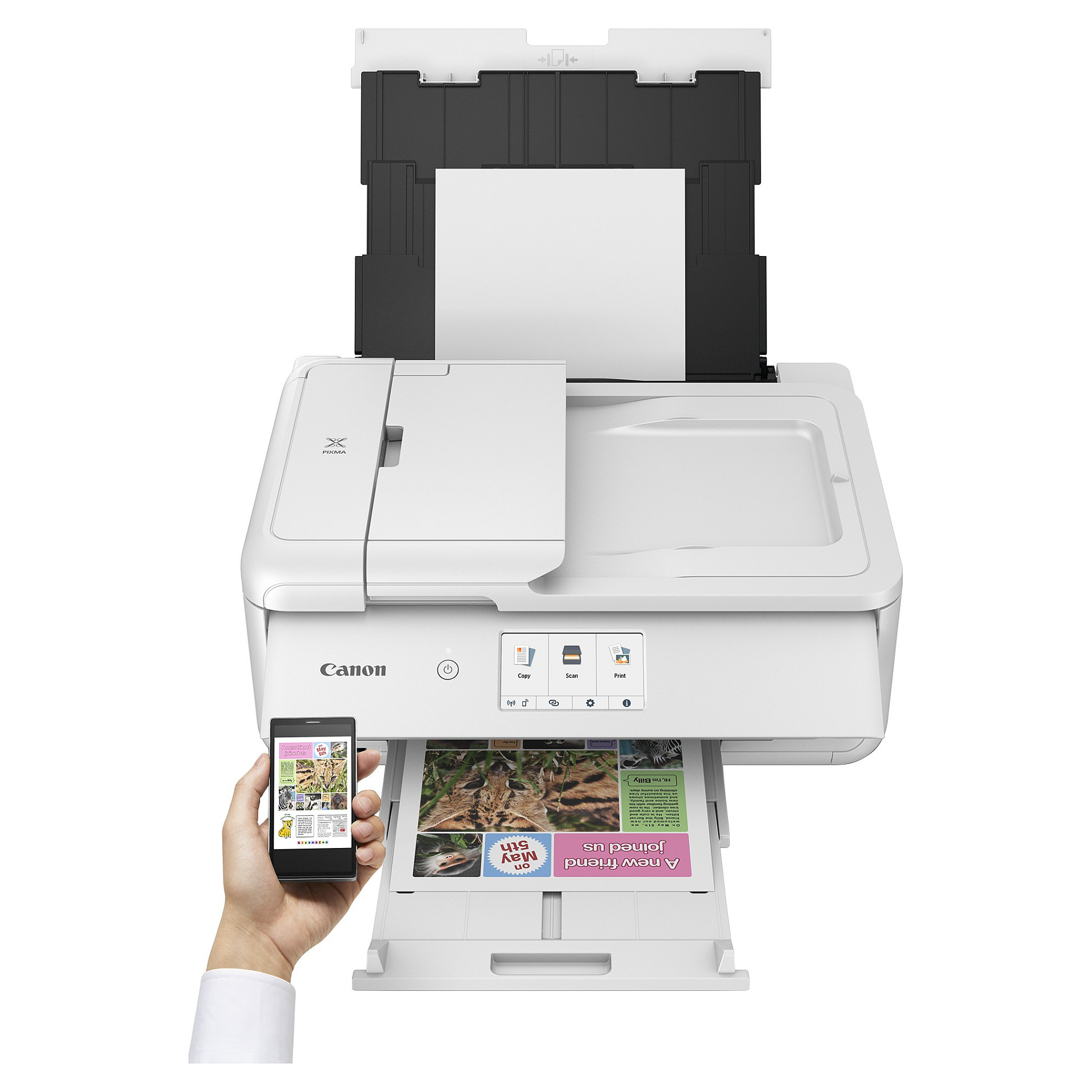 Multifunkcijski printer CANON PIXMA TS9551C (tintni, u boji, ispis/kopiranje/skeniranje, A3, ADF, duplex, Wi-Fi, bijela boja)-11