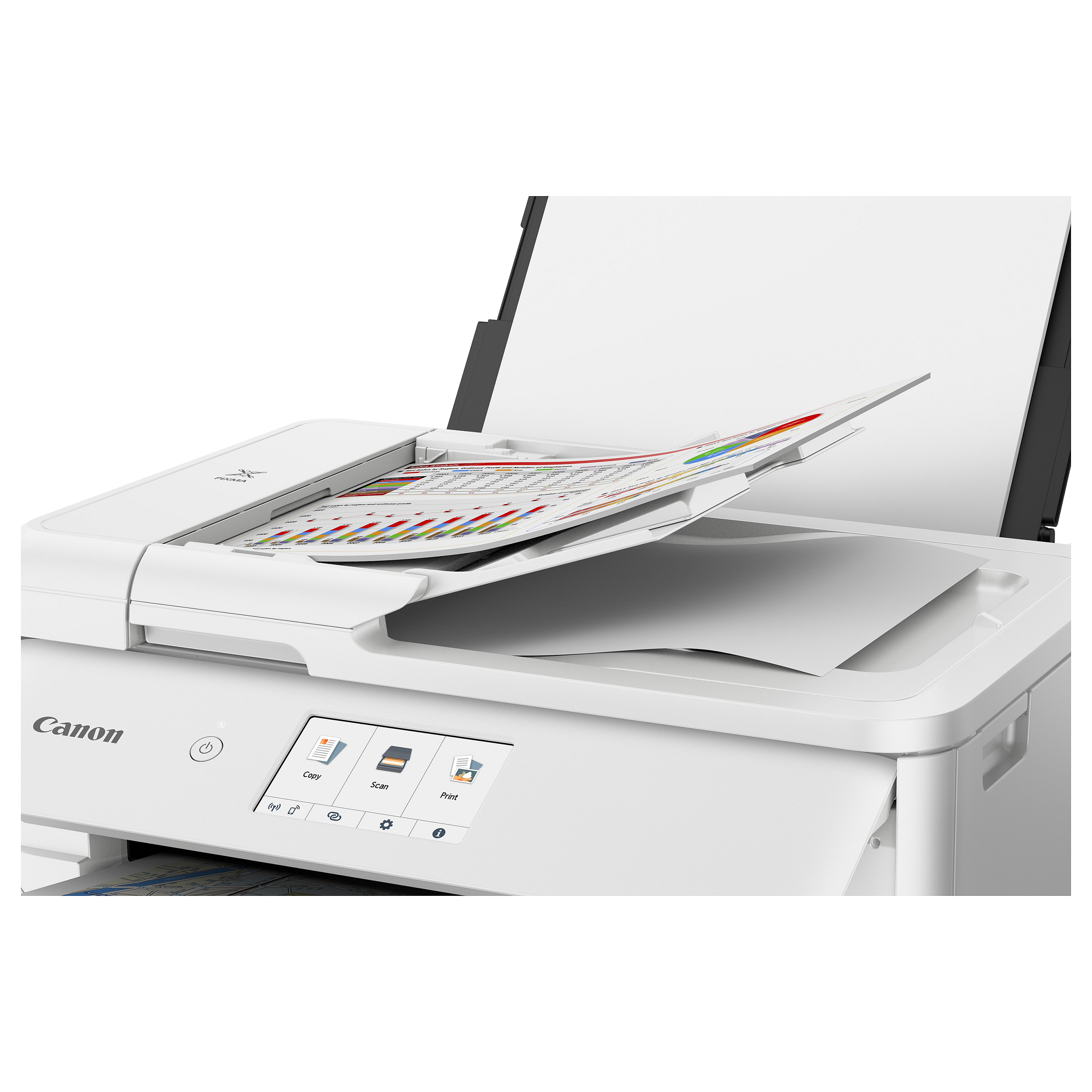 Multifunkcijski printer CANON PIXMA TS9551C (tintni, u boji, ispis/kopiranje/skeniranje, A3, ADF, duplex, Wi-Fi, bijela boja)-2
