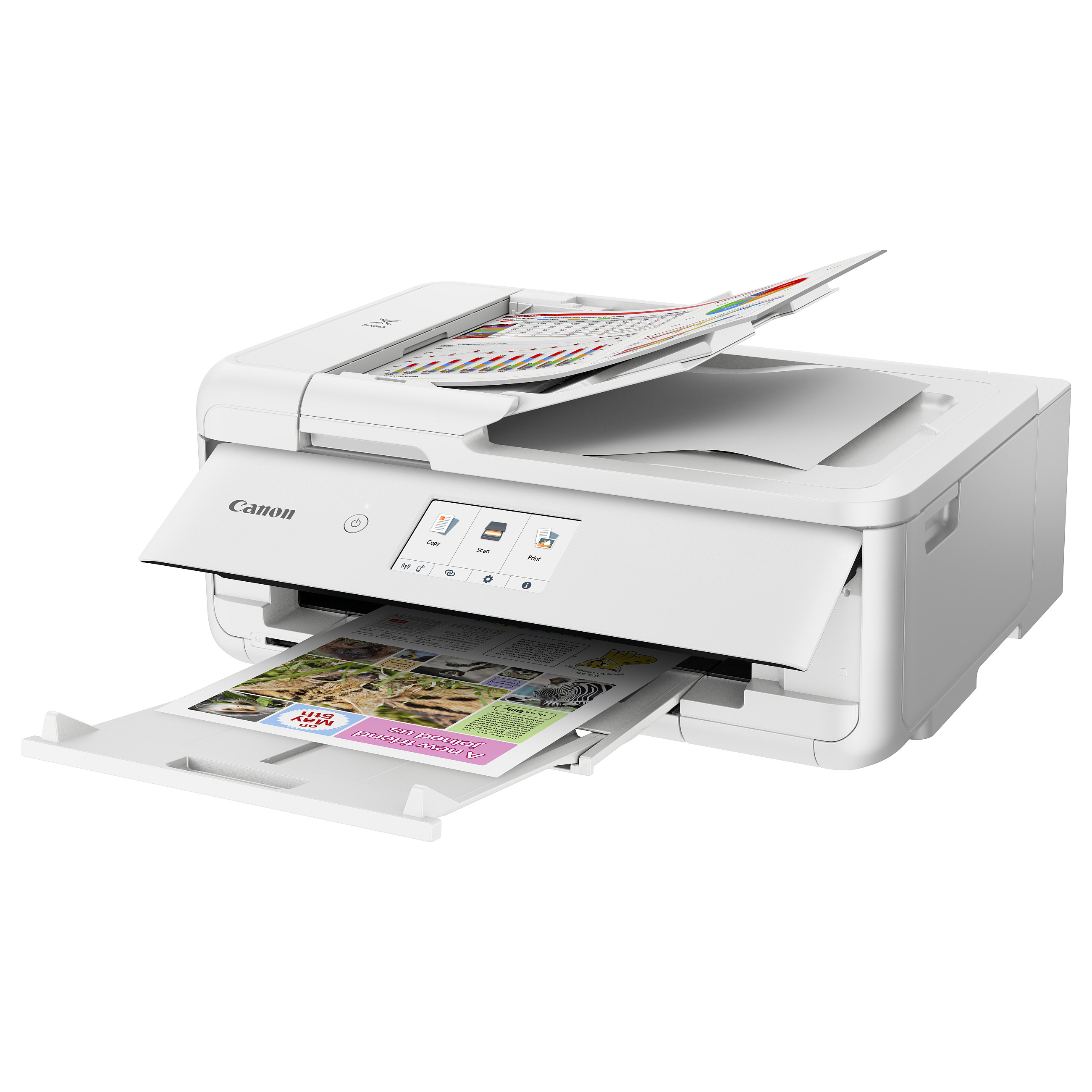 Multifunkcijski printer CANON PIXMA TS9551C (tintni, u boji, ispis/kopiranje/skeniranje, A3, ADF, duplex, Wi-Fi, bijela boja)-7
