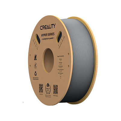 Creality Hyper PLA Filament Grey, 3D-Filament (grau, 1 kg, 1,75 mm, auf Rolle)-0