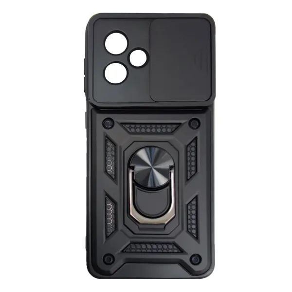 MM TPU MOTOROLA MOTO G54 5G ANTI-SHOCK WITH RING crna