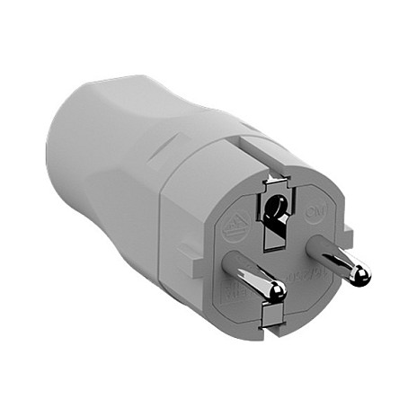 Utikač BACHMANN Schuko CEE 7/7 (16A/250V), za montažu, siva boja-0