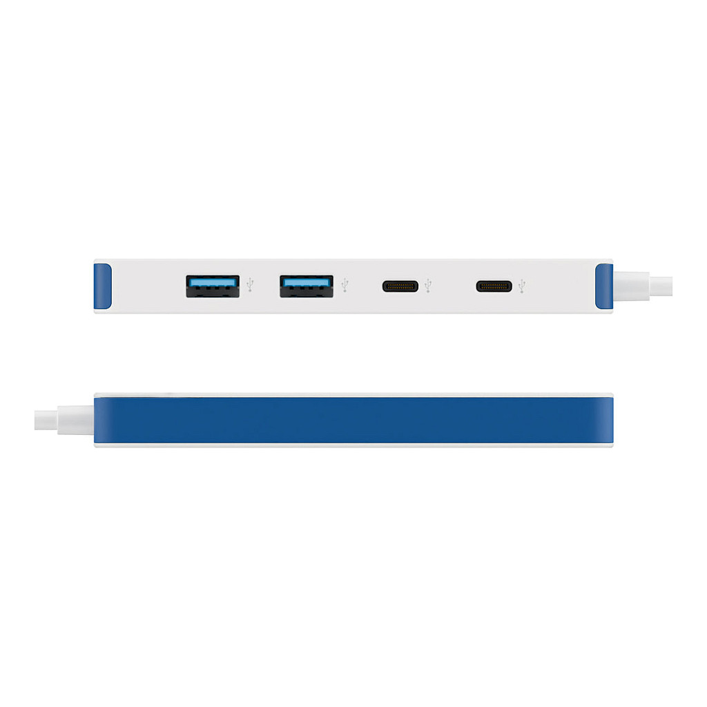 D TARGUS HyperDrive Flex 4 Port USB-C Hub Blue-5