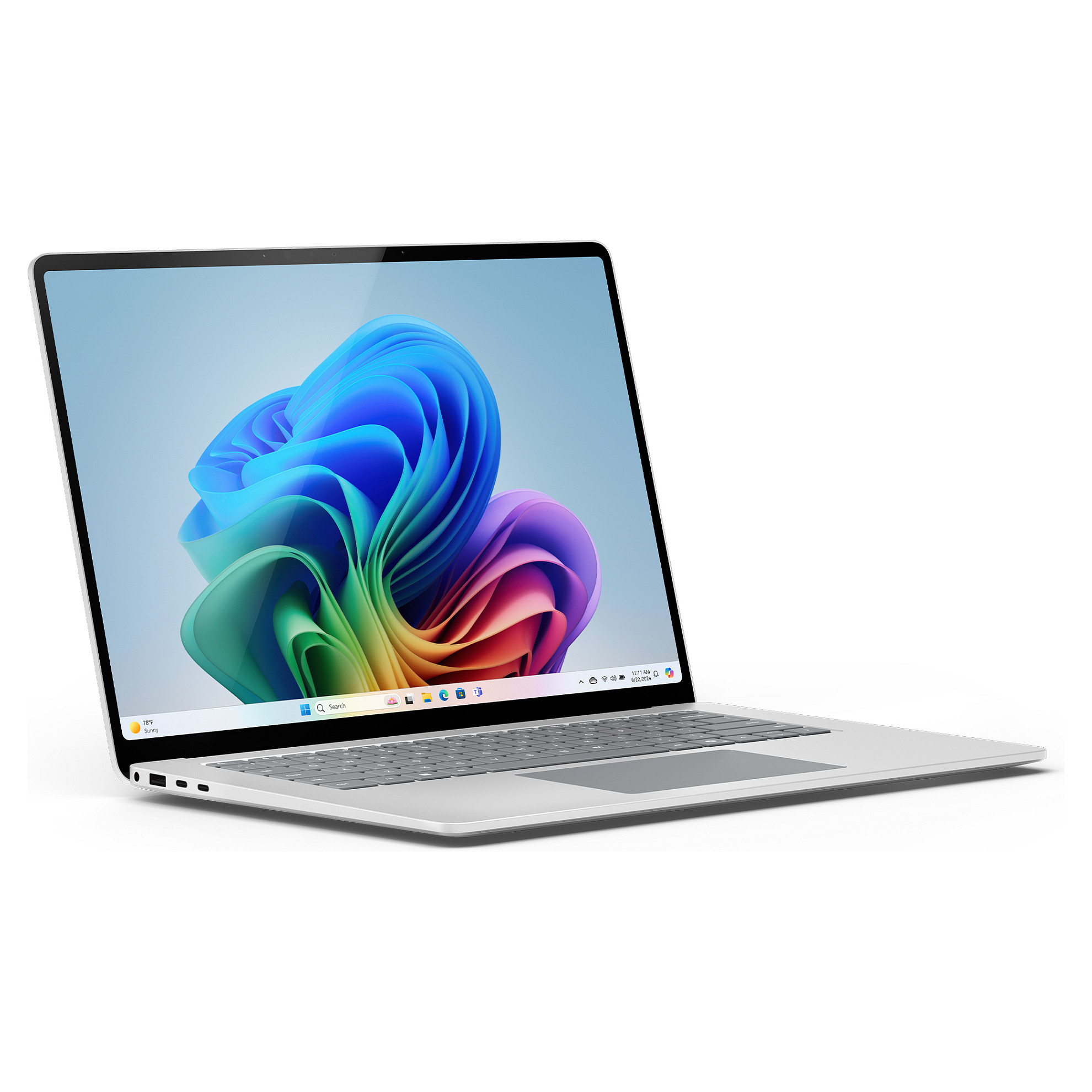 Microsoft Surface Laptop (7.Edition) Copilot+PC 15" QHD Touch Platin SnapdragonÂ® X Elite 16GB/512GB SSD Win11 ZHH-00005-3
