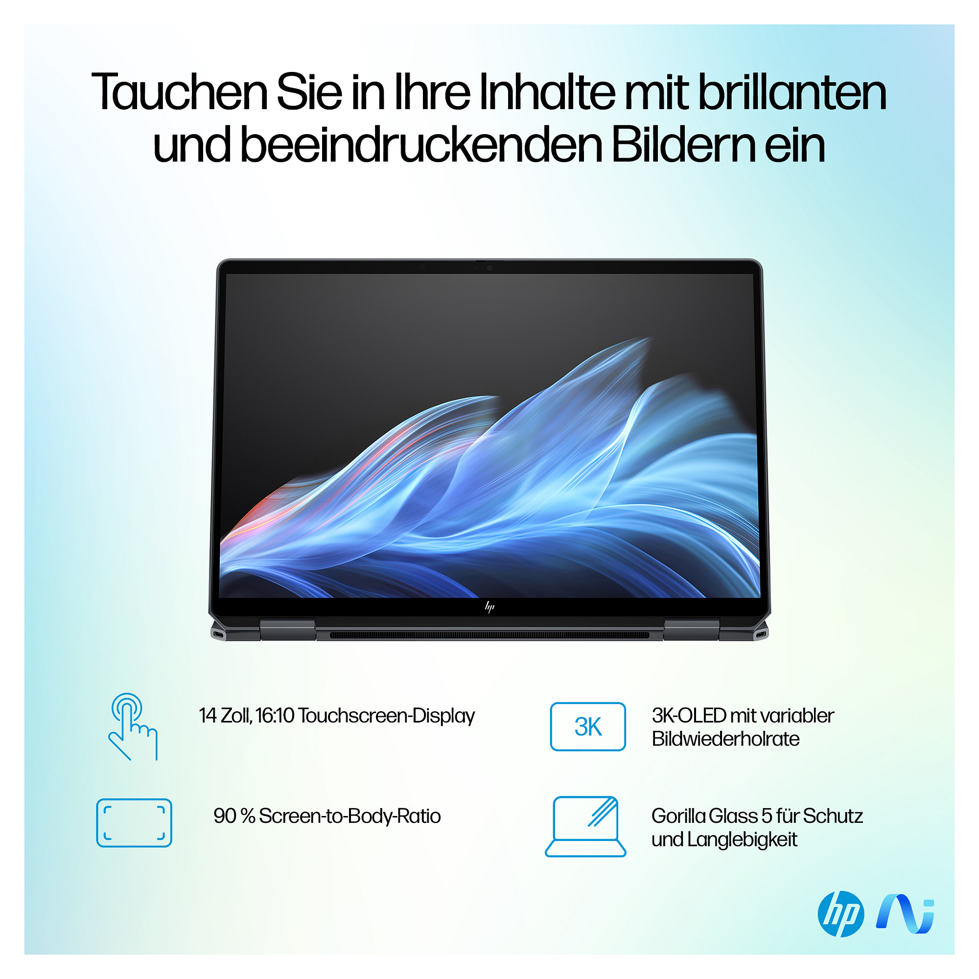 Laptop HP OmniBook Ultra Flip 14-fh0174ng (14", OLED Touch, 2.8K, Intel Core Ultra 7 258V, 32GB, 2TB SSD, Intel Arc Graphics, Windows 11 Home, DE tipkovnica, Eclipse Gray)-9