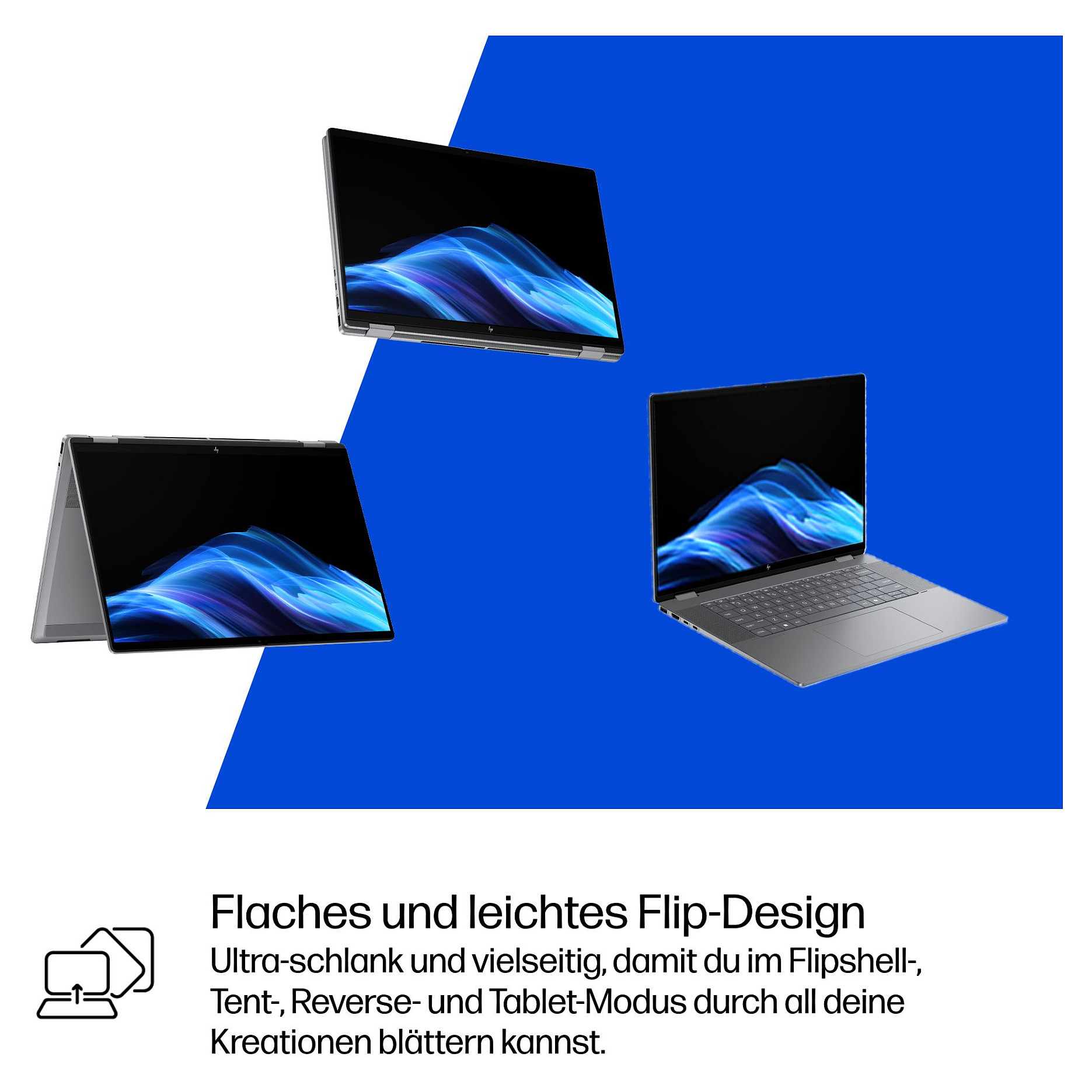 HP OmniBook X Flip 16-ar0177ng RYZ AI 7 350/32GB/1TBSSD/W11 Home Touch-17