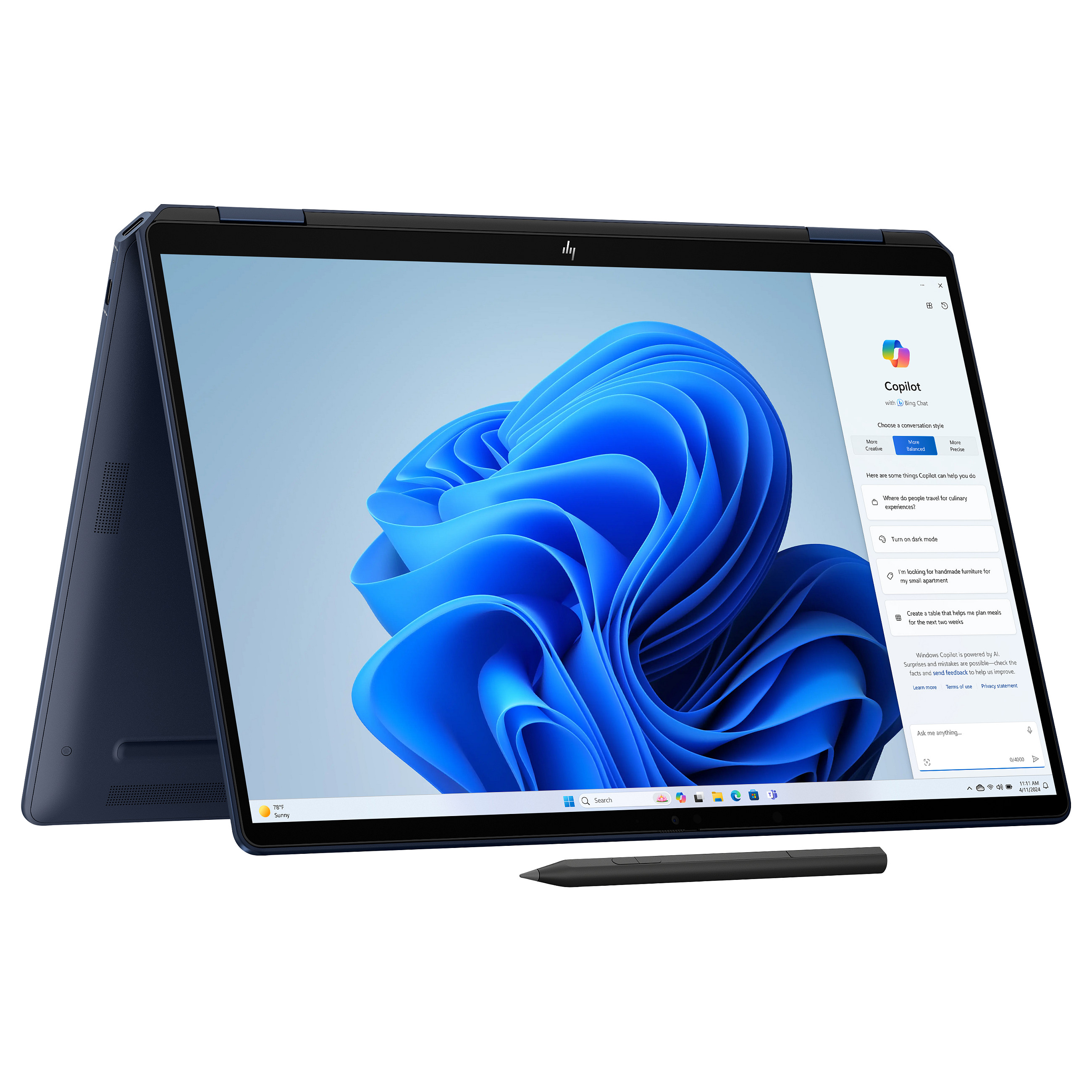 Laptop HP OmniBook Ultra Flip 14 (14", OLED, 3K, Intel Core Ultra 7 258V, 32GB, 1TB SSD, Intel Arc 140V, Windows 11 Home, DE tipkovnica, Atmospheric Blue)-19